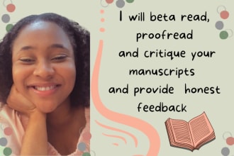 beta read and critique your nonfiction manuscripts