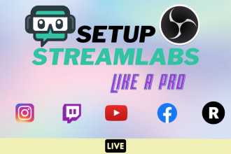 setup streamlabs obs for streaming on youtube,kick,twitch