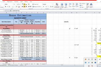 do construction material quantity take off and boqs