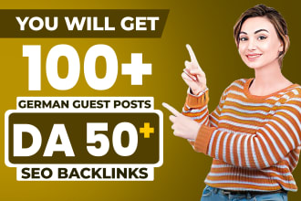 provide high authority white hat do follow SEO german guest post backlinks