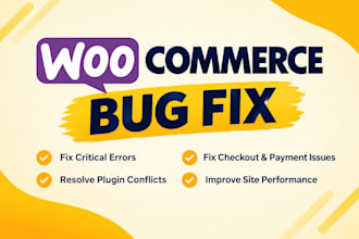 fix woocommerce issues, checkout and customize your store