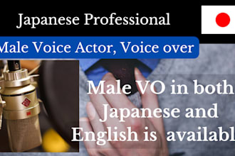 provide a professional male native japanese voiceover