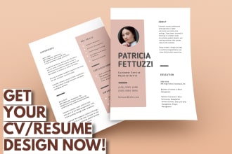 make cv and resume design