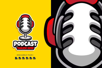 create fantastic podcast logo with fastest delivery