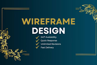 design low and high fidelity wireframes for your mobile app and web