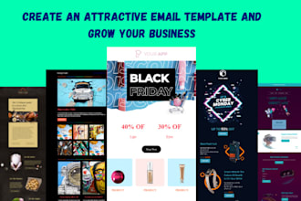 create a modern html email template for gmail and outlook