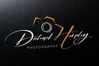 do wonderful photography logo design with unlimited revision