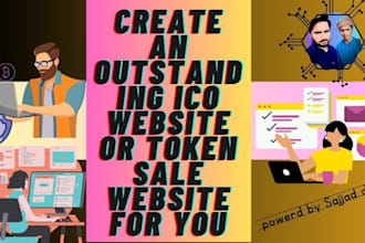 create outstanding ico presale website for you