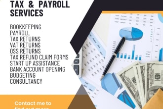 deal with malta accounting, tax, payroll and vat related matters