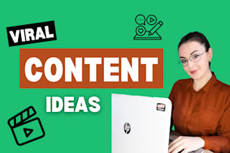send you trendy content ideas for your tiktok and reels