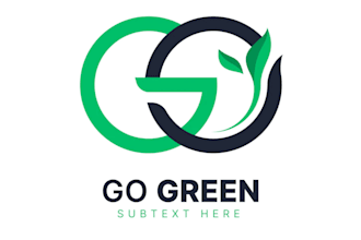create fantastic green logo with fastest delivery