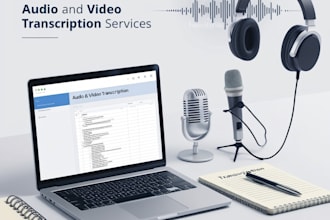 do audio or video transcription in english, hindi and nepali