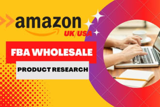search to find profitable products for amazon fba wholesale