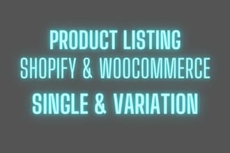do shopify and woocommerce product listing