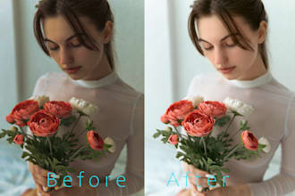 bulk photo editing and retouching in lightroom and photoshop