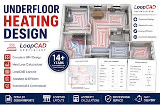underfloor heating design, loopcad specialist
