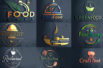 do a restaurant, cook, food, fruit cafe, BBQ, juice bar, bakery logo design