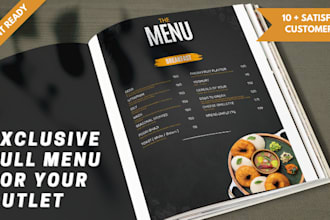 design full restaurant menu,food flyer, poster design