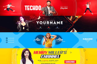 design outstanding channel art youtube banner