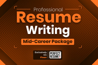 professionally edit your mid career level resume, cover letter, linkedin profile