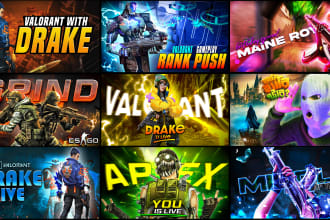 design amazing gaming youtube thumbnail