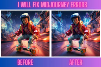 fix midjourney errors and mistakes with invoke ai  inpainting or photoshop