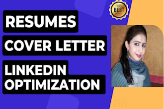be your professional resume writer for resume writing and cover letter