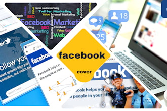 design eye catching facebook post, social media banners 24