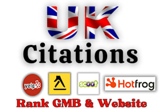 do 300 UK local citations and directory submissions for local SEO