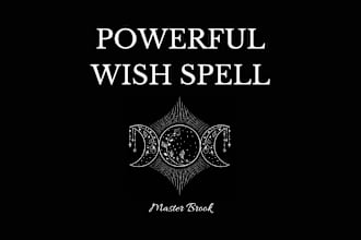 cast a powerful wish spell to receive anything you desire