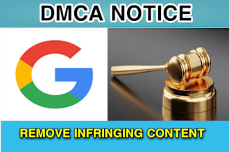 takedown report and remove infringing content from google search images by dmca