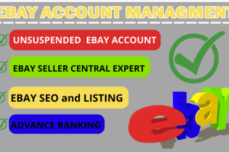 ebay listing, review optimization, account and order management