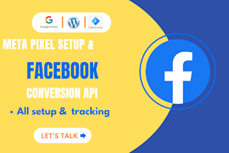 setup facebook pixel, shopify pixel, wordpress conversion API, ga4
