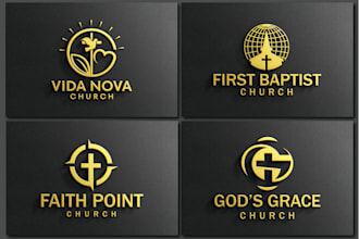 do an awesome modern christian church or charity logo