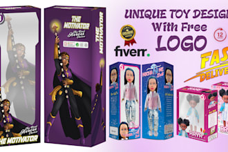 design toy packaging box with free logo