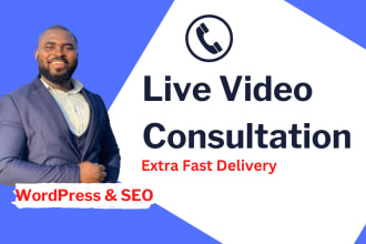give you live video call wordpress website consultation