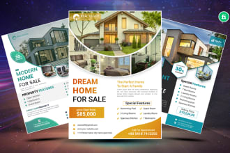 do perfect real estate flyer design within 24 hours