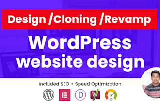 design, revamp, redesign, clone site, or wordpress changes