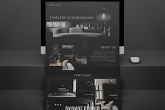 do UX UI landing page, one pager design