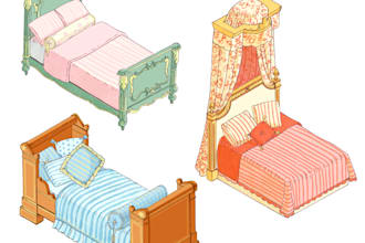 draw isometric vintage illustration in my style