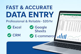 be your virtual assistant for fast and accurate data entry