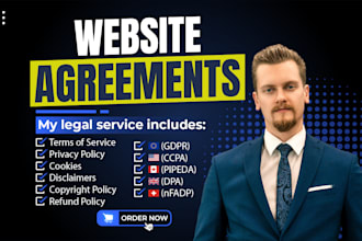 draft terms and conditions, and privacy policy