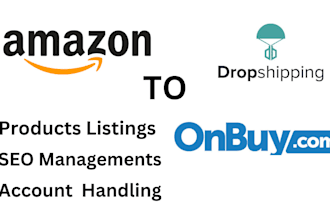 do amazon to onbuy dropshipping sales products listings