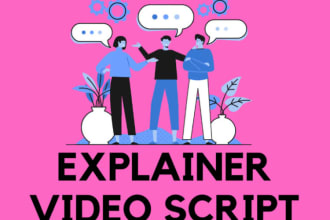 write explainer video and commercial script that grab sales