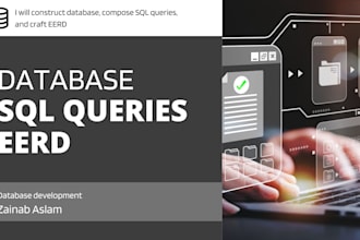 construct database, compose sql queries, and craft eerd