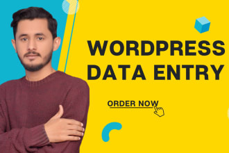 do data entry wordpress, shopify, wix and blog posting 2025