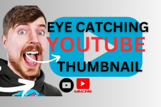 design attractive clickbait youtube thumbnail