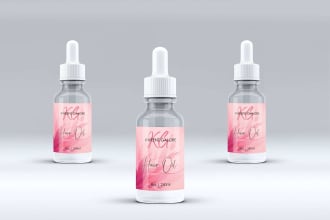 design eye catching professional cosmetic product labels