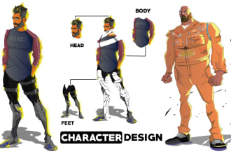 draw any cartoon character or concept art from your ideas