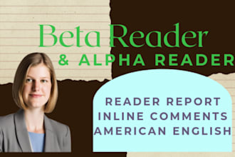 beta read or alpha read your book